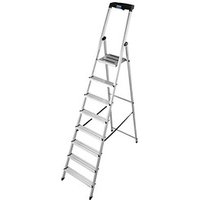 KRAUSE Stehleiter MONTO Safety alu 8 Stufen, H: 255,0 cm von KRAUSE