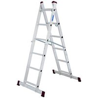 KRAUSE Vielzweckleiter CORDA alu 2x 6 Sprossen, H: 168,0 cm KRAUSE Vielzweckleiter CORDA alu 2x 6 Sprossen, H: 168,0 cm von KRAUSE