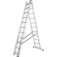 KRAUSE Vielzweckleiter CORDA silber 3x 11 Sprossen, H: 310,0 cm von KRAUSE