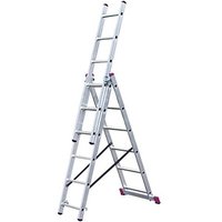 KRAUSE Vielzweckleiter CORDA alu 3x 6 Sprossen, H: 168,0 cm von KRAUSE