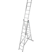 KRAUSE Vielzweckleiter CORDA alu 3x 9 Sprossen, H: 255,0 cm von KRAUSE