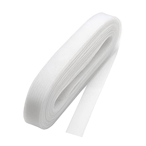 KRDPMV Pferdehaar Zopf Zopf 50 Yards Pferdehaar Zopf Weiß Polyester zum Nähen von Hochzeitskleidern, Röcken, Hüten, Zubehör P, 2 cm von KRDPMV