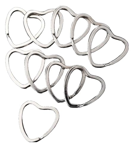 10er Set Herz Schlüsselanhänger Ringe 10er Set Herz Schlüsselanhänger Ringe von KREATIONS