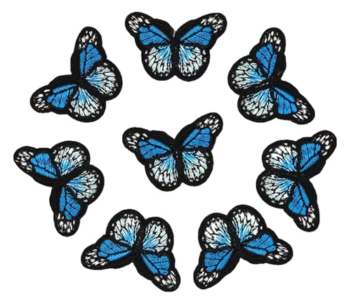 10x Bestickte Schmetterling Patches Zum Aufnähen | Stoff Applikation von KREATIONS