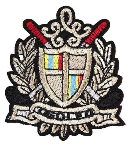 Armaufnäher mit Goldfaden Stickerei, Modeanker, College-Stil, 2 Stück Armaufnäher mit Goldfaden Stickerei, Modeanker, College-Stil, 2 Stück von KREATIONS