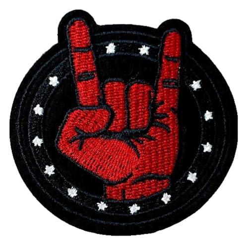 Band-Patches Stickerei Applikation zum Aufbügeln & Nähen für Kleidung Rock Musik von KREATIONS