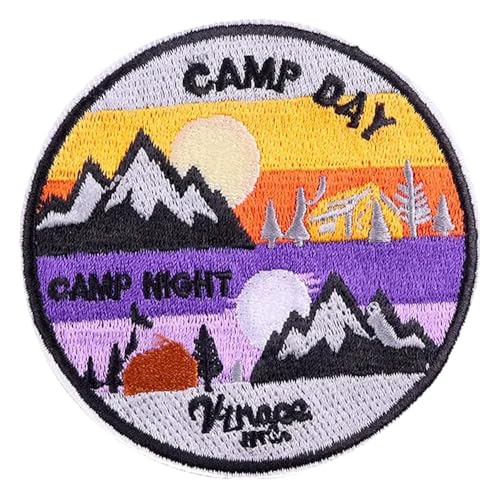 Berg Abenteuer Patch Stoff Aufnäher Für Kleidung | 2er-Set von KREATIONS