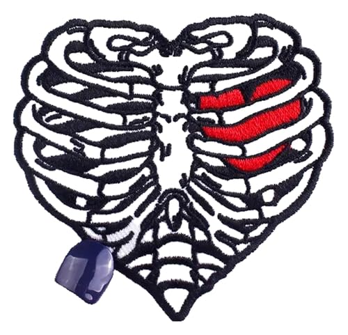Bestickter Punk Aufbügelflicken Flammen Totenkopf für Kleidung Jacken DIY Bestickter Punk Aufbügelflicken Flammen Totenkopf für Kleidung Jacken DIY von KREATIONS