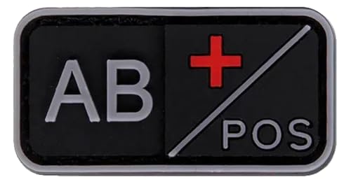 Blutgruppe Patch A B AB O Positiv Negativ 5x2.5cm Klett Blutgruppe Patch A B AB O Positiv Negativ 5x2.5cm Klett von KREATIONS