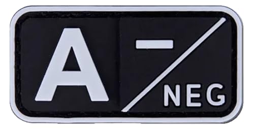 Blutgruppe Patch A B AB O Positiv Negativ 5x2.5cm Klett Blutgruppe Patch A B AB O Positiv Negativ 5x2.5cm Klett von KREATIONS