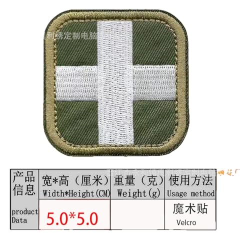 Blutgruppen Aufnäher mit Klett – ABO+ Rotkreuz Abzeichen für Outdoor-Taschen Blutgruppen Aufnäher mit Klett – ABO+ Rotkreuz Abzeichen für Outdoor-Taschen von KREATIONS