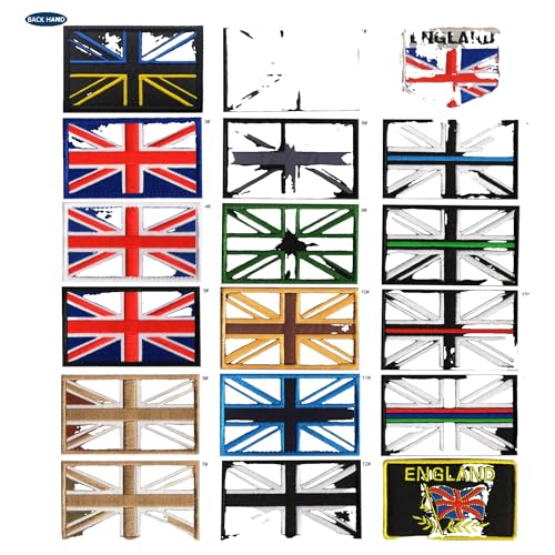 Britische Flagge Moralpatch, Bestickt, mit Klettverschluss Britische Flagge Moralpatch, Bestickt, mit Klettverschluss von KREATIONS