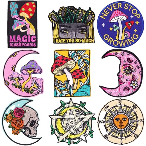 Bügelbild Mond-Patch Punk Rock Style | 1 Stück von KREATIONS