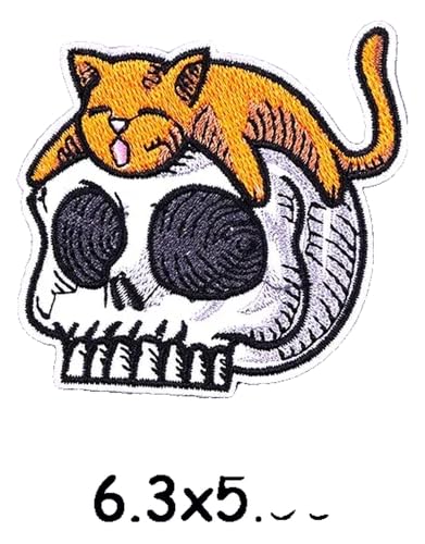 Cartoon Katze Flicken zum Aufbügeln, Gestickte Applikationen für Kleidung Cartoon Katze Flicken zum Aufbügeln, Gestickte Applikationen für Kleidung von KREATIONS
