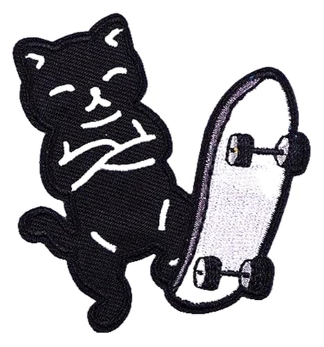 Cartoon Katze Flicken zum Aufbügeln, Gestickte Applikationen für Kleidung Cartoon Katze Flicken zum Aufbügeln, Gestickte Applikationen für Kleidung von KREATIONS