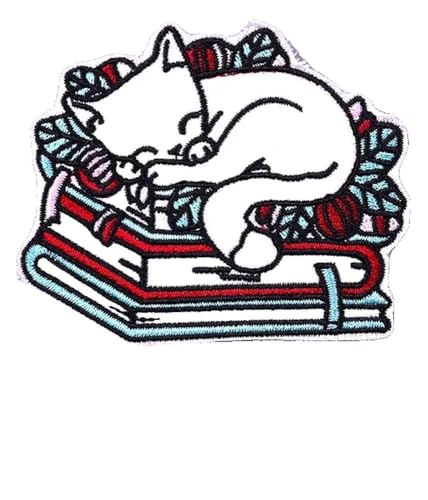 Cartoon Katze Flicken zum Aufbügeln, Gestickte Applikationen für Kleidung Cartoon Katze Flicken zum Aufbügeln, Gestickte Applikationen für Kleidung von KREATIONS