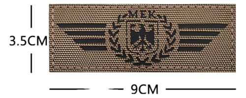 Deutschland Polizei Adler Stoffaufnäher Lasergeschnitten IR Reflektierend von KREATIONS