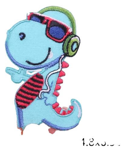 Dinosaurier Applikation Aufbügler für Kleidung 4er-Set von KREATIONS