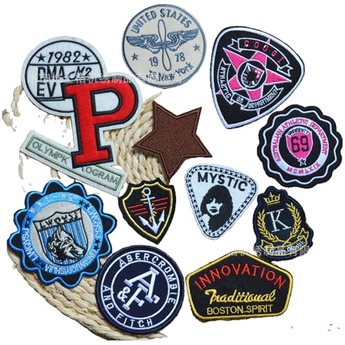 Flicken Set Jeans Retro Patch 10 Stück Schwarz Aufbügler DIY Abzeichen Flicken Set Jeans Retro Patch 10 Stück Schwarz Aufbügler DIY Abzeichen von KREATIONS