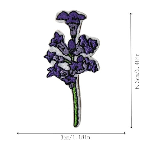 Gestickte Bügelbilder | Cartoon & Blumen Aufnäher zum Aufbügeln von KREATIONS