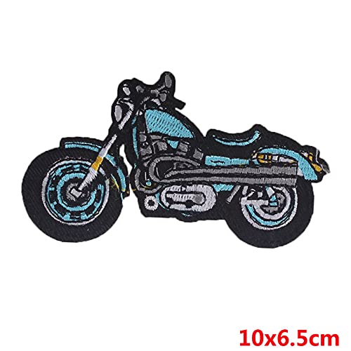 Gestickter Biker Patch | Punk Motorrad Aufnäher zum Aufbügeln von KREATIONS