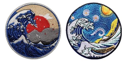 HaiKexian Stickerei Patch: Große Welle, Sternenhimmel, Armband HaiKexian Stickerei Patch: Große Welle, Sternenhimmel, Armband von KREATIONS