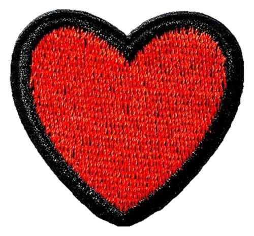 Herz Applikation Aufbügler, 4.0x4.2 cm, DIY Flicken für Kleidung von KREATIONS
