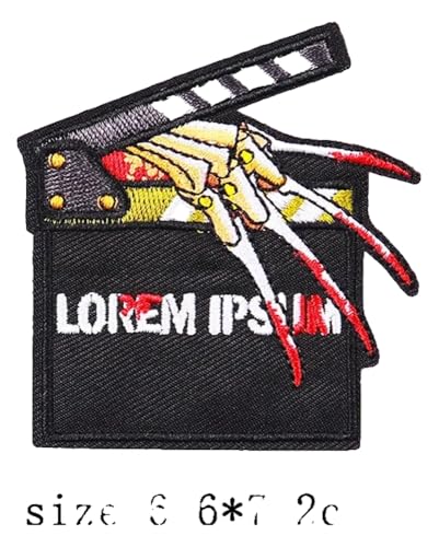 Horror Punk Stickerei Flicken Aufnäher für Kleidung Filmrolle Abzeichen Horror Punk Stickerei Flicken Aufnäher für Kleidung Filmrolle Abzeichen von KREATIONS