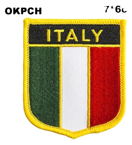 Italien Flagge Patch zum Aufbügeln oder Aufnähen von KREATIONS