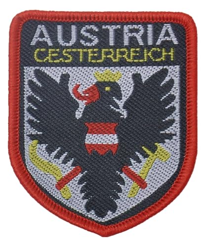 Österreichische Applikation Stoff Aufnäher 1er-Pack Österreichische Applikation Stoff Aufnäher 1er-Pack von KREATIONS
