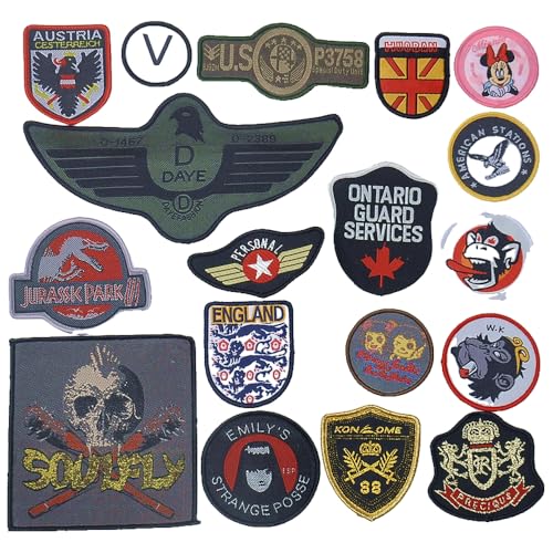 Österreichische Applikation Stoff Aufnäher 1er-Pack Österreichische Applikation Stoff Aufnäher 1er-Pack von KREATIONS