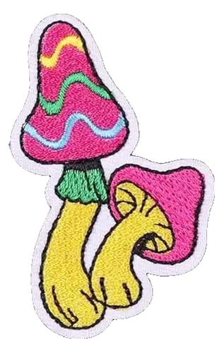 Pilz Patch Stickerei Aufbügler Wald Camping Applikation Pilz Patch Stickerei Aufbügler Wald Camping Applikation von KREATIONS