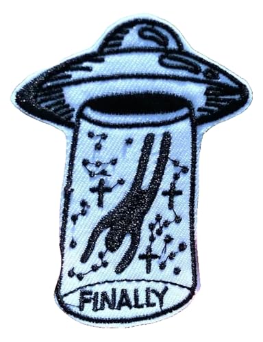 Prajna Ufo Flicken Aufbügler Alien Raum Applikation Jacken von KREATIONS