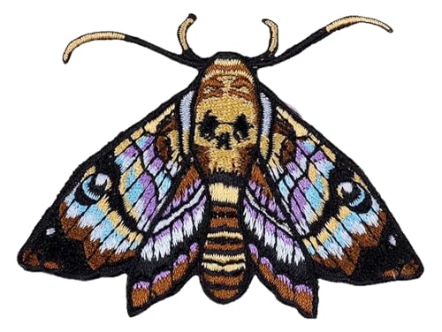 Punk Motte Tier Stickerei Flicken Schädel Schmetterling Applikationen Punk Motte Tier Stickerei Flicken Schädel Schmetterling Applikationen von KREATIONS
