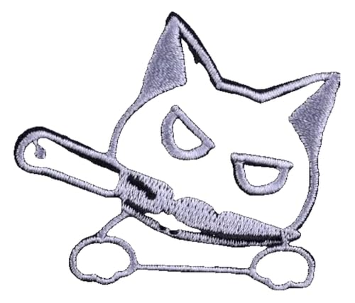 Punk Schädel Katze Aufnäher, Schmetterling Skelett Bügelbilder für Kleidung Punk Schädel Katze Aufnäher, Schmetterling Skelett Bügelbilder für Kleidung von KREATIONS