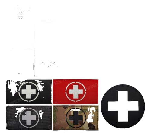 Reflektierender Leuchtender Erste-Hilfe Kreuz Klett Patch Reflektierender Leuchtender Erste-Hilfe Kreuz Klett Patch von KREATIONS