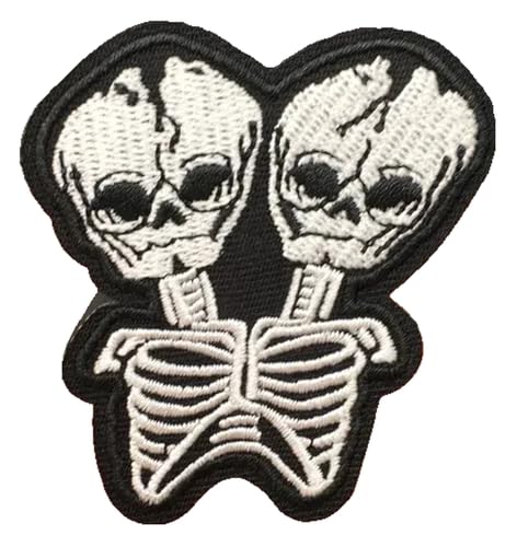Rock Punk Flicken Ghost Zipper Schwarz Weiß zum Aufbügeln Rock Punk Flicken Ghost Zipper Schwarz Weiß zum Aufbügeln von KREATIONS