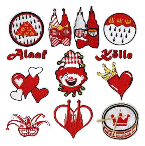 Rote Cartoon-Folie Clown Süße Computer Stickerei Aufnäher für Kleidung Rote Cartoon-Folie Clown Süße Computer Stickerei Aufnäher für Kleidung von KREATIONS