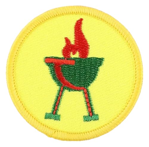 Runder Boy Scout Cartoon Stickerei-Aufnäher zum Aufbügeln für DIY von KREATIONS