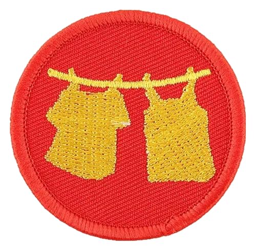 Runder Boy Scout Cartoon Stickerei-Aufnäher zum Aufbügeln für DIY von KREATIONS