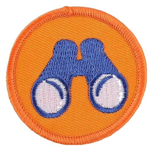 Runder Boy Scout Cartoon Stickerei-Aufnäher zum Aufbügeln für DIY von KREATIONS