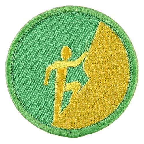 Runder Boy Scout Cartoon Stickerei-Aufnäher zum Aufbügeln für DIY von KREATIONS