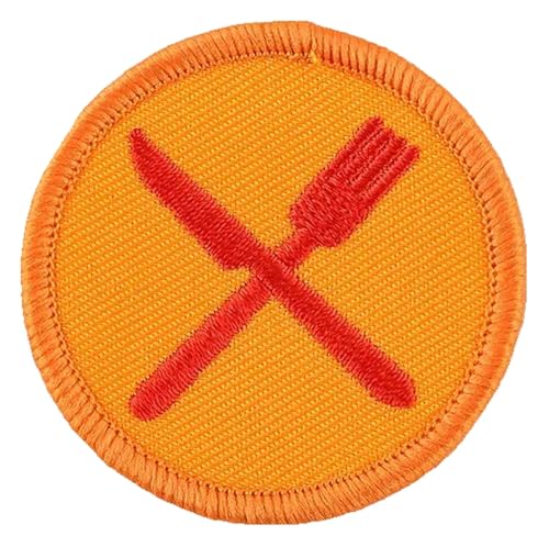 Runder Boy Scout Cartoon Stickerei-Aufnäher zum Aufbügeln für DIY von KREATIONS