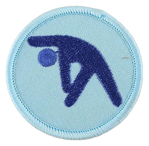 Runder Boy Scout Cartoon Stickerei-Aufnäher zum Aufbügeln für DIY von KREATIONS