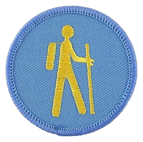 Runder Boy Scout Cartoon Stickerei-Aufnäher zum Aufbügeln für DIY von KREATIONS