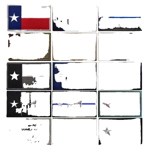 Stoffapplikation USA Texas Flagge, Klettverschluss Aufnäher Stoffapplikation USA Texas Flagge, Klettverschluss Aufnäher von KREATIONS