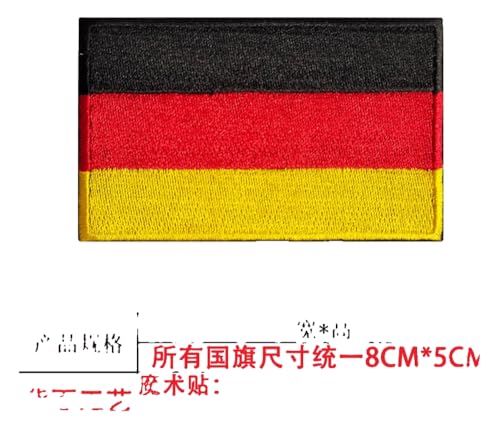 Stoffaufnäher mit Weltflaggen: Europäische Flaggen, taktische Abzeichen, Rucksack-Patches von KREATIONS