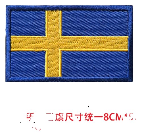 Stoffaufnäher mit Weltflaggen: Europäische Flaggen, taktische Abzeichen, Rucksack-Patches Stoffaufnäher mit Weltflaggen: Europäische Flaggen, taktische Abzeichen, Rucksack-Patches von KREATIONS