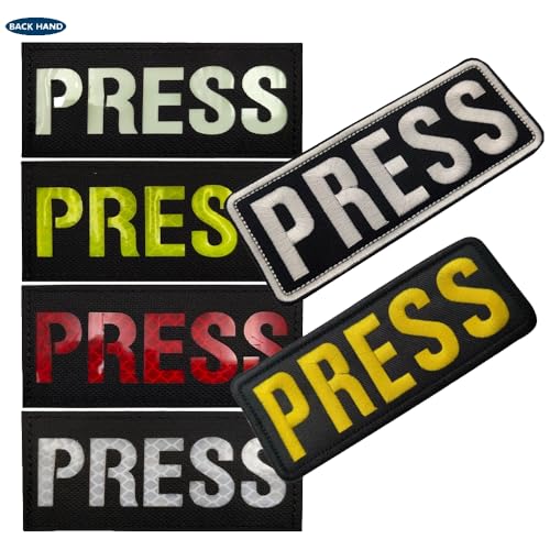 Stoffpatch PRESS Buchstaben gestickt reflektierend nachleuchtend Rucksack Stoffpatch PRESS Buchstaben gestickt reflektierend nachleuchtend Rucksack von KREATIONS