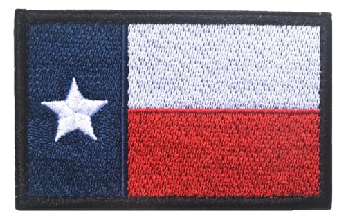 Texas Flagge Aufnäher, Bestickt, Klettverschluss von KREATIONS